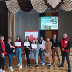 Instruirea Voluntarilor Crucii Roșii în acordarea Primului Ajutor Premedical în caz de urgență